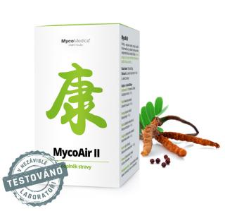 MycoMedica, MycoAIR, dýchanie, alergie a imunita, 180 tabliet (Zmes medicinálnych húb)