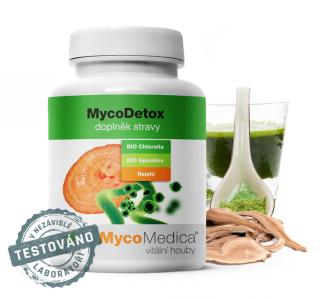 MycoMedica, MycoDETOX - očista, 120 kapsúl (Kombinácia medicinálnych húb a rias)