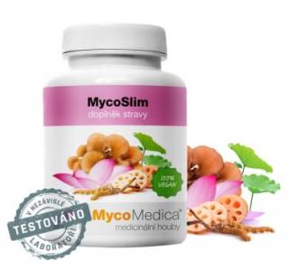 MycoMedica, MycoSLIM, chudnutie a odvedenie hlienu, 90 kapsúl (Kombinácia cordyceps, pornatka a maitake a čínských bylinek )