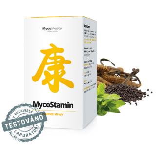 MycoMedica, MycoSTAMIN, vitalita a sexualita, 180 tabliet (Zmes medicinálnych húb)