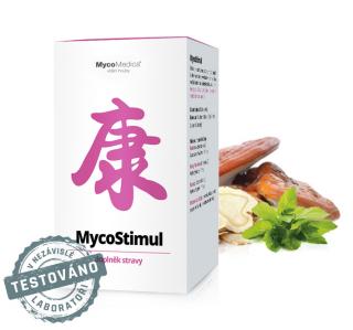 MycoMedica, MycoSTIMUL, dopĺnač energie Qi, 180 tabliet (Zmes medicinálnych húb)