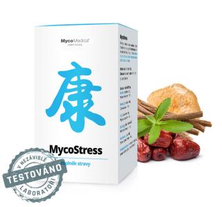 MycoMedica, MycoSTRESS, zmes medicinálnych húb, 180 tabliet (Zmes medicinálnych húb)