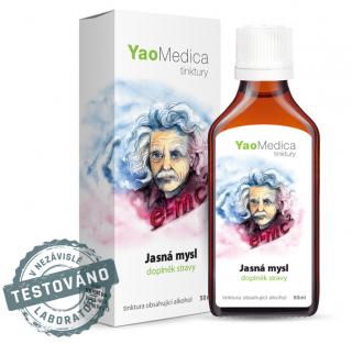 YaoMedica, JASNÁ MYSEĽ - stres, tlak, 50 ml (Bylinná tinktúra)