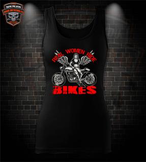 Dámske tielko Real women ride Motorcycles