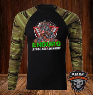 Enduro je viac ako len hobby - tričko s dlhým rukávom (Motorkárske tričko s dlhým rukávom Enduro)