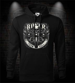Kapucová mikina Biker from Hell