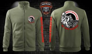 Mikina Brotherhood of two Wheels na zips