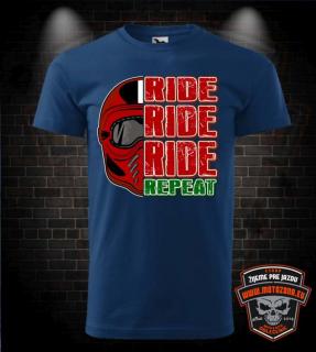 Moto tričko Ride Ride Repeat