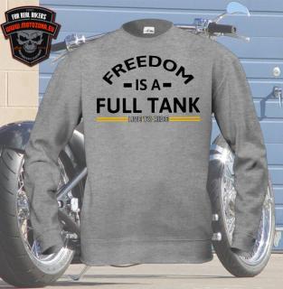 Motorkárska mikina Freedom is a full tank