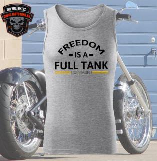 Motorkárske tielko Freedom is a full tank