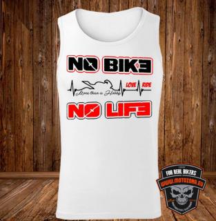 Motorkárske tielko No Bike - No Life