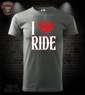 Motorkárske tričko I Love Ride