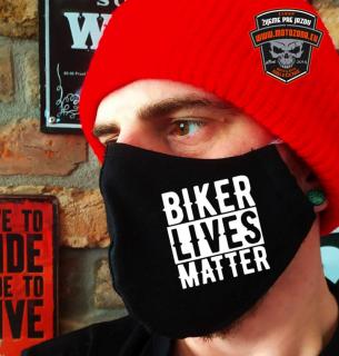 Rúško na tvár Biker Lives Matter (Ochranné rúško na tvár s moto potlačou)