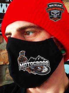 Rúško na tvár Motocross Hills (Ochranné rúško na tvár s auto / moto potlačou)