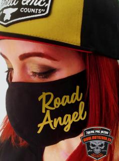 Rúško na tvár Road Angel (Ochranné rúško na tvár s auto / moto potlačou)