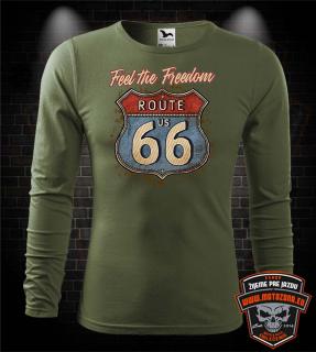 Tričko s dlhým rukávom Feel the Freedom - Route 66