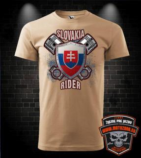 Tričko Slovakia Rider (Originálne tričko pre motorkára či autíčkara)