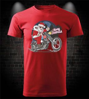 Vianočné tričko pre motorkára