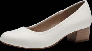 Bílé lodičky Jana 8-22360 (Dámské společenské boty, bílé lodičky)