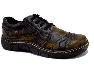 Boty Kacper 2-0204 černá (Maximálně pohodlné polobotky z nejlepší přírodní kůže. Investice do této obuvi se jistě vyplatí, vydrží neskutečně dlouho.)