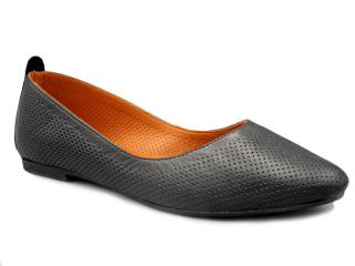 Černé baleríny Wild W0661811 (balerínky černé kožené)