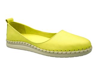 Dámské baleríny Wild W0646014 lime A2 (balerínky z pravé lícové kůže)