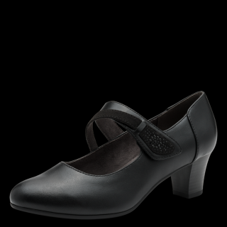 Dámské černé lodičky Jana 8-24465 (lodičky s páskem přes nárt, Jana Vegan Shoes)