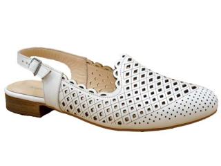 Dámské letní boty Bonamoor B35-02 bílá (Letní obuv s páskem na patě)