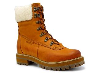 Dámské zimní boty BB329 camel (zimní obuv z pravé kůže)