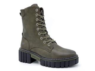 Dámské zimní boty Mustang M144750677 khaki (jen velikost 40 a 42)