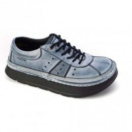 Modré boty Lesta L3038 (Zdravotní obuv z pravé kůže na vyšší podrážce)