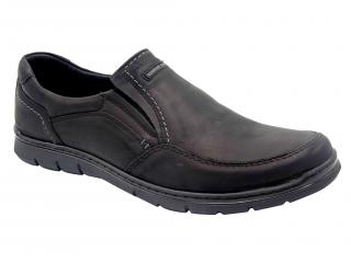 Pánské boty Thomas T290 černá (Pánské prozouvací polobotky / mokasíny)