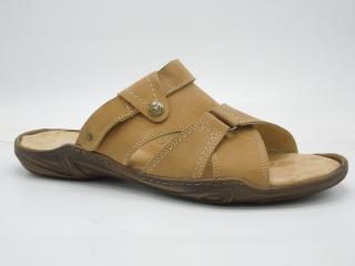 Pánské nadměrné sandály Thomas PL024 béžová (jen velikost 49)