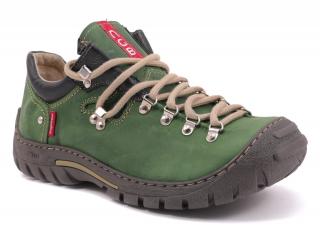 Pánské trekové boty Nagaba N055 zelená (Treková obuv z nejlepší přírodní kůže.)