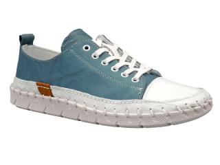 Urban Ladies 380-25, dámské boty modré (modré dámské boty kožené)
