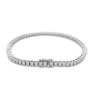 Diamantový tenisový náramok 3.19ct