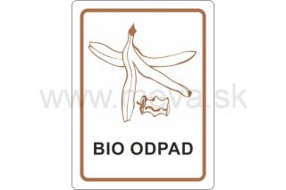 Samolepka - bio odpad