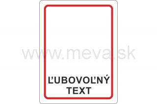 Samolepka - ľubovolný text