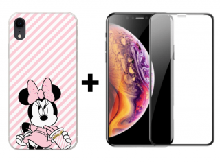 9D SKLO + KRYT 2v1 pre Apple iPhone XR - Minnie