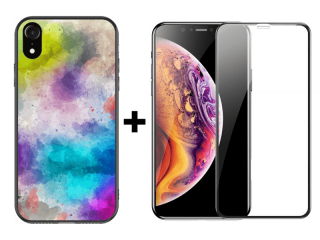 9D SKLO + KRYT 2v1 pre Apple iPhone XR - Pattern 008