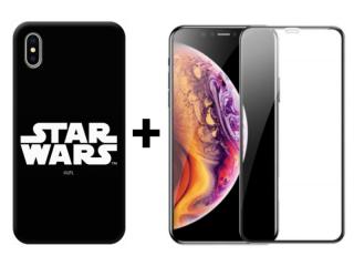 9D SKLO + PUZDRO 2v1 pre Apple iPhone X , XS - STAR WARS