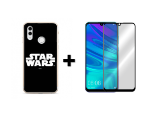 9D SKLO + PÚZDRO 2v1 pre HUAWEI P Smart (2019)  / Honor 10 Lite - Star Wars