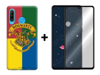 9D SKLO + PUZDRO 2v1 pre HUAWEI P30 Lite - Harry Potter 038