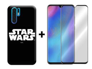 9D SKLO + PUZDRO 2v1 pre HUAWEI P30 Pro - Star Wars