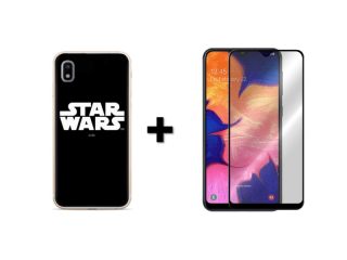 9D SKLO + PÚZDRO 2v1 pre Samsung Galaxy A10 Star Wars