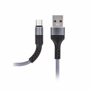 Kábel Maxlife MXUC-01 Micro USB Fast Charge 2A sivý