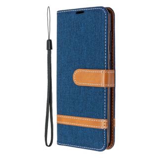 Knižkové puzdro pre Samsung Galaxy A41 - DENIM modré (Puzdro pre Samsung Galaxy A41)