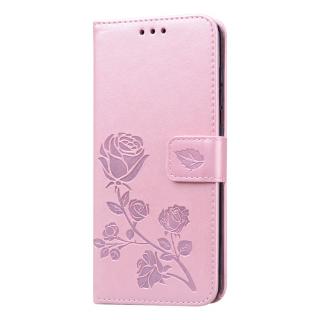 Knižkové puzdro pre Samsung Galaxy A41 - ROSE ružové (Puzdro pre Samsung Galaxy A41)
