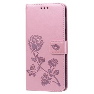 Knižkové puzdro pre Samsung Galaxy A50 - ROSE ružové (Puzdro pre Samsung Galaxy A50)