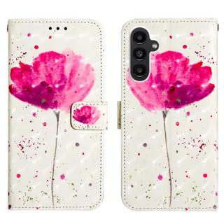 Knižkové puzdro pre Samsung Galaxy S23 FE - INK FLOWER (Peňaženkové puzdro pre Samsung Galaxy S23 FE)